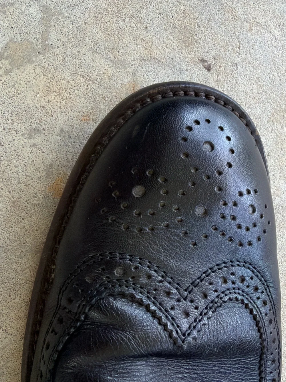 Johnston & Murphy Black Leather Long Wing Derby Men’s Dress Shoes 11.5 M